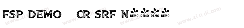 FSP DEMO   Cr Srf N字体转换